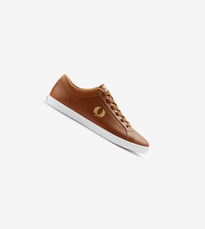 Fred Perry Baseline Sneakers Heren Bruin | SPD560294