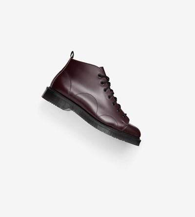 Fred Perry George CoxLeather Monkey Boots Laarzen Dames Bordeaux | BEG793854