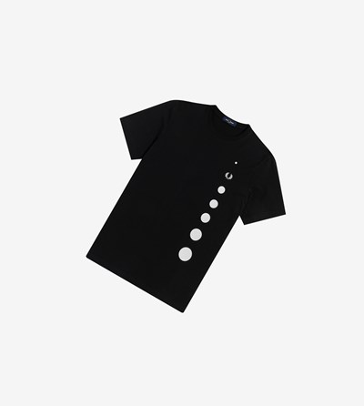 Fred Perry Gradient Dot T-shirts Heren Zwart | JPB457906