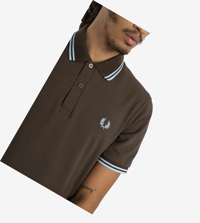 Fred Perry M12 Poloshirt Heren Chocola | AFW502378