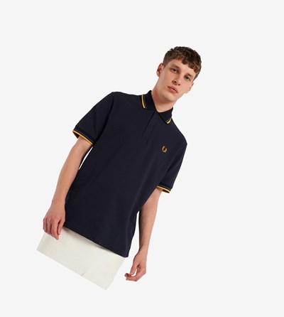 Fred Perry M12 Poloshirt Heren Donkerblauw Blauw | RCH693045