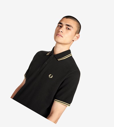 Fred Perry M12 Poloshirt Heren Zwart | AYF823670