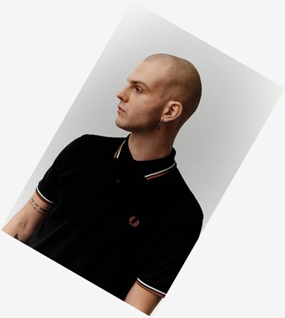 Fred Perry M12 Poloshirt Heren Zwart | FJW284653