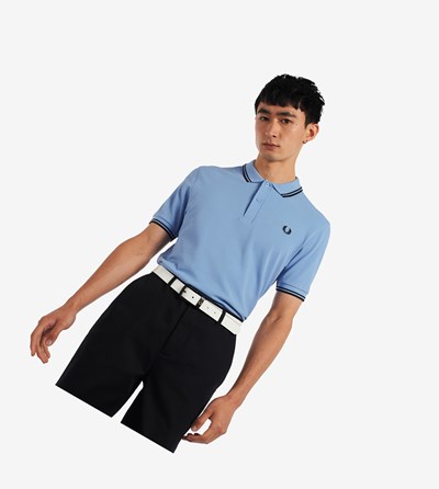 Fred Perry M3600 Poloshirt Heren Blauw Zwart | OLH382174