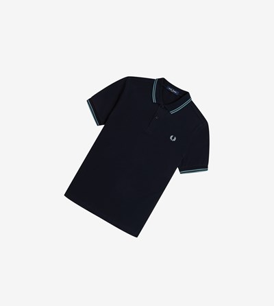 Fred Perry M3600 Poloshirt Heren Donkerblauw Zilver Blauw Zilver Blauw | DOE359126