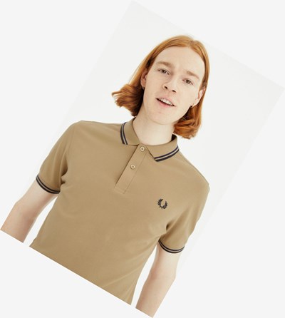 Fred Perry M3600 Poloshirt Heren Grijs Donkerblauw | VKO036781