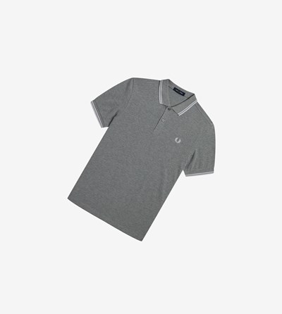 Fred Perry M3600 Poloshirt Heren Grijs Wit | XPM086172