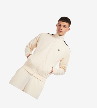 Fred Perry Panelled Trainingsjack Heren Wit | EBP851903