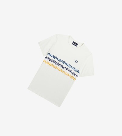 Fred Perry Reissues Vine Grafische T-shirts Heren Wit | QWY654089