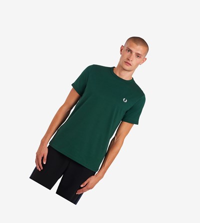 Fred Perry Ringer T-shirts Heren Donkergroen | JWC054321