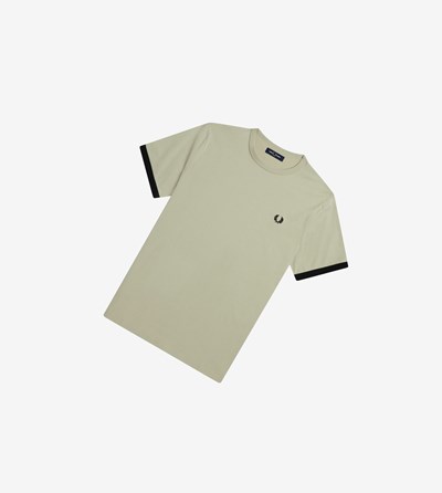 Fred Perry Ringer T-shirts Heren Zwart | ZOJ681723