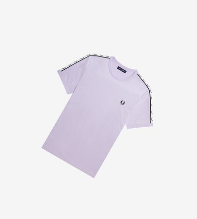 Fred Perry Taped Ringer T-shirts Heren Paars | WJH273801