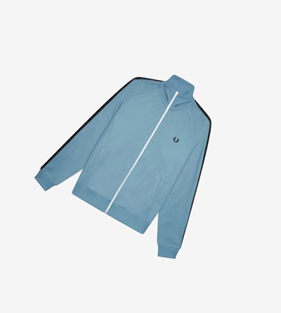 Fred Perry Taped Trainingsjack Heren Grijs Blauw | AJF069378