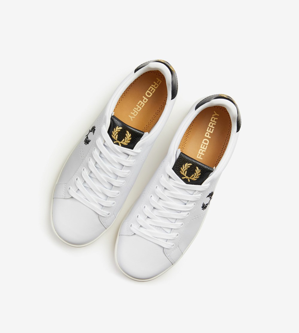 Fred Perry B721 Sneakers Heren Wit | KZJ971052