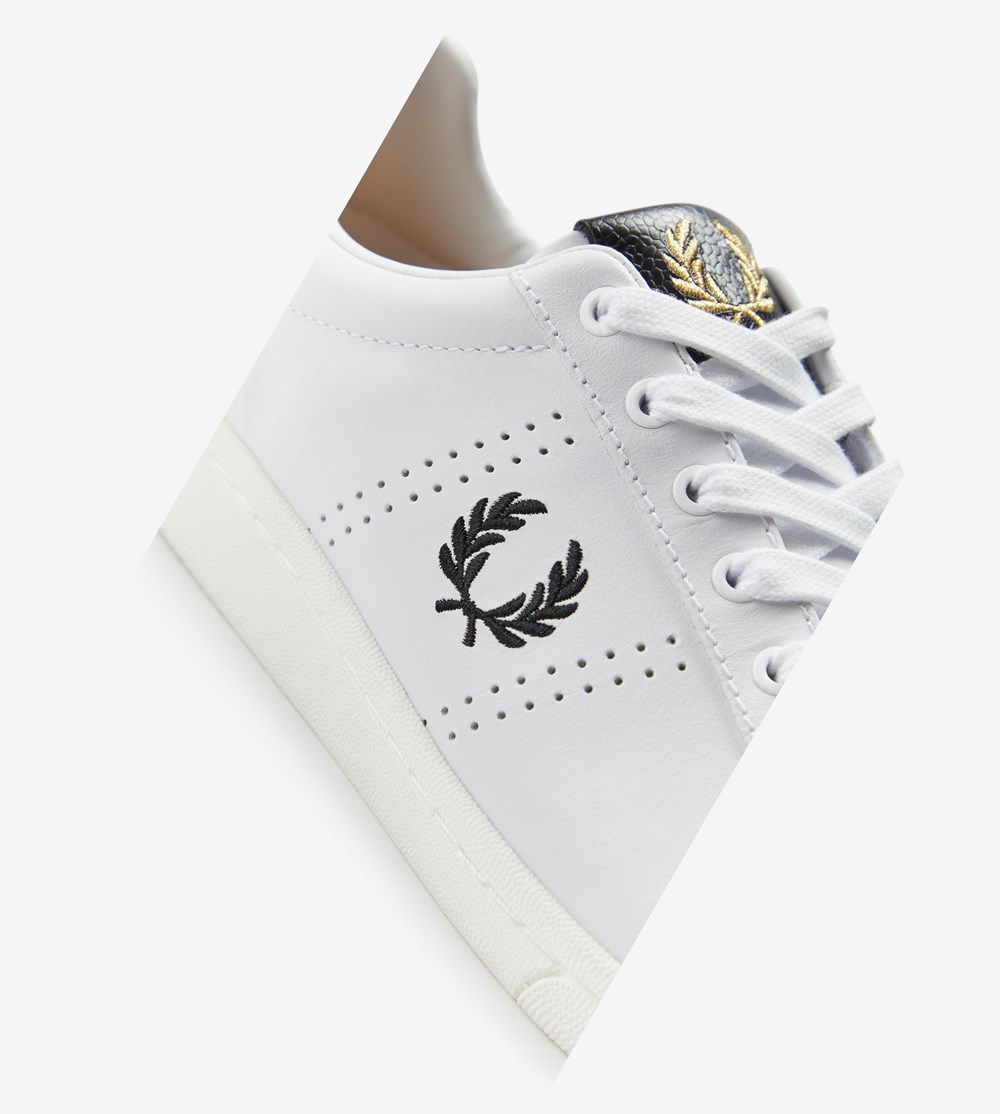 Fred Perry B721 Sneakers Heren Wit | KZJ971052