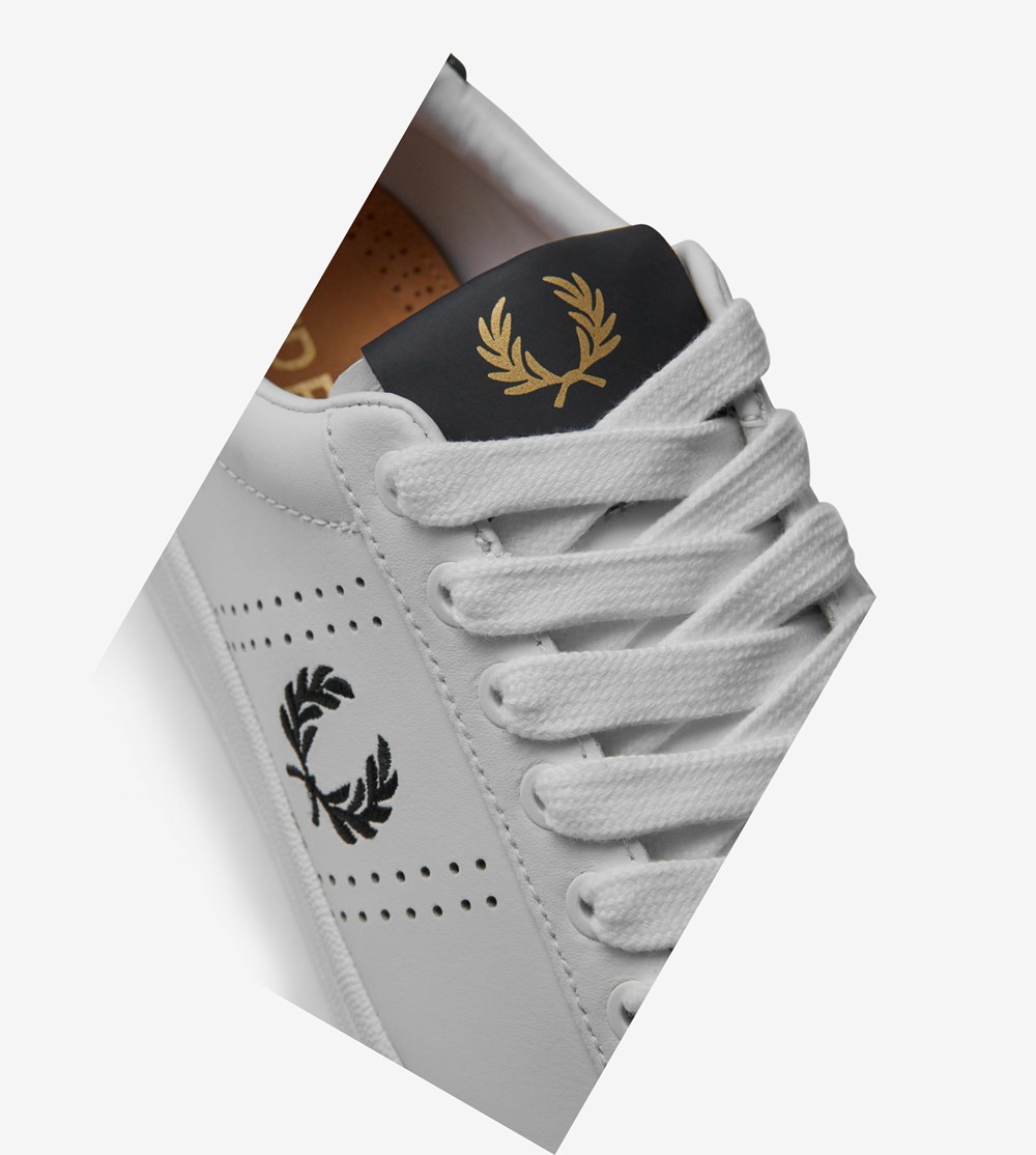 Fred Perry B721 Sneakers Heren Wit | YFN190267