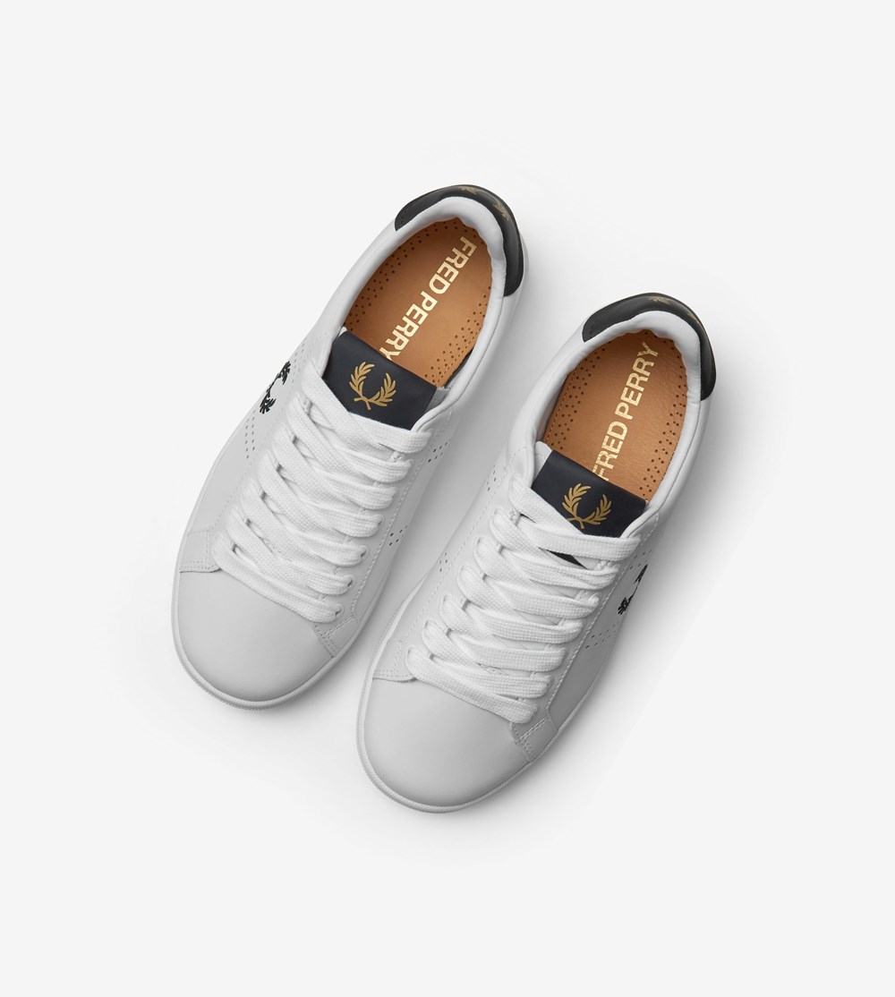 Fred Perry B721 Sneakers Heren Wit | YFN190267