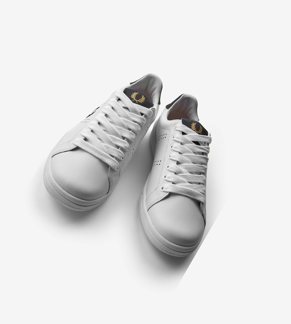 Fred Perry B721 Sneakers Heren Wit | YFN190267