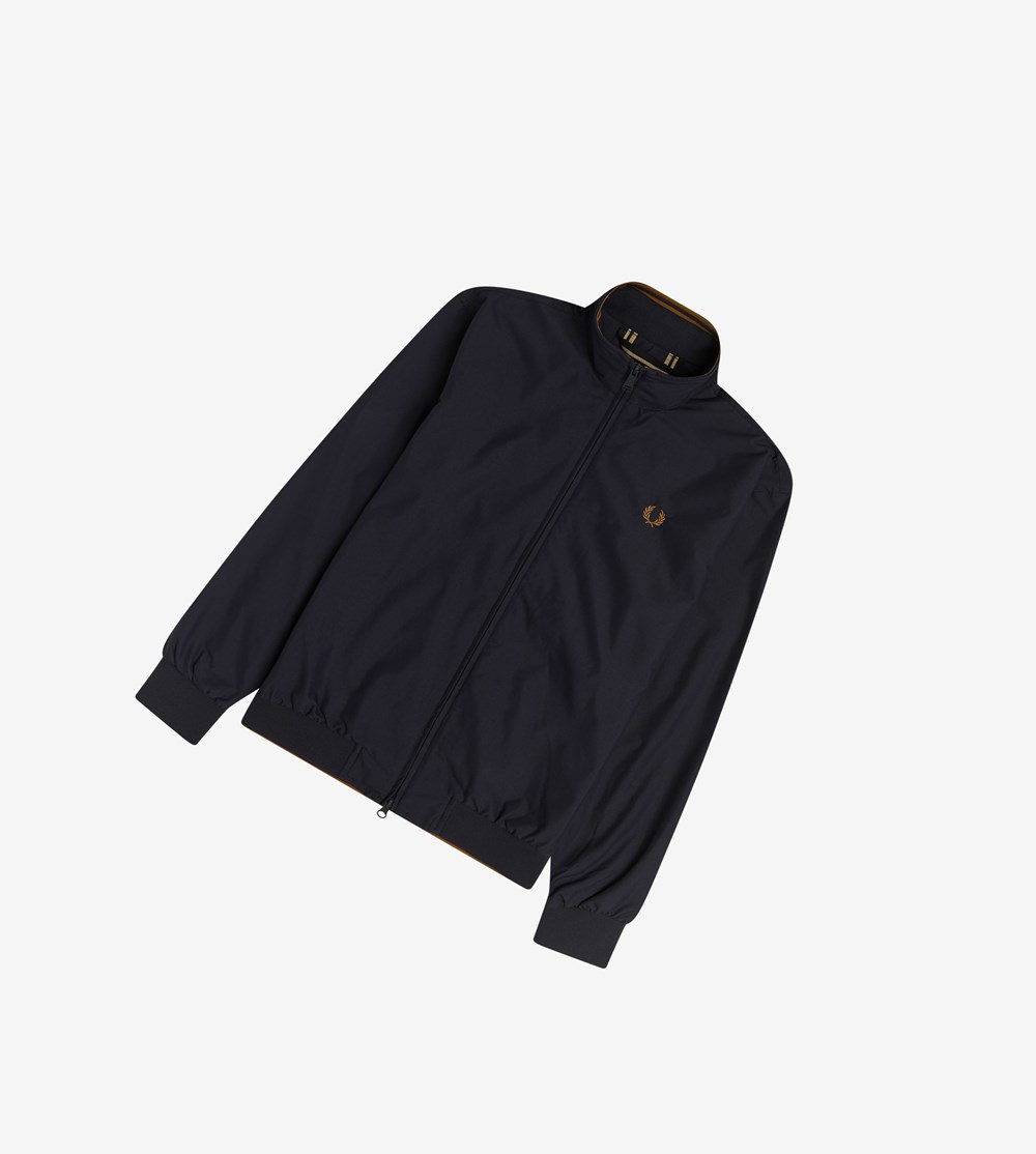 Fred Perry Brentham Jacket Jassen Heren Donkerblauw | WAF791528