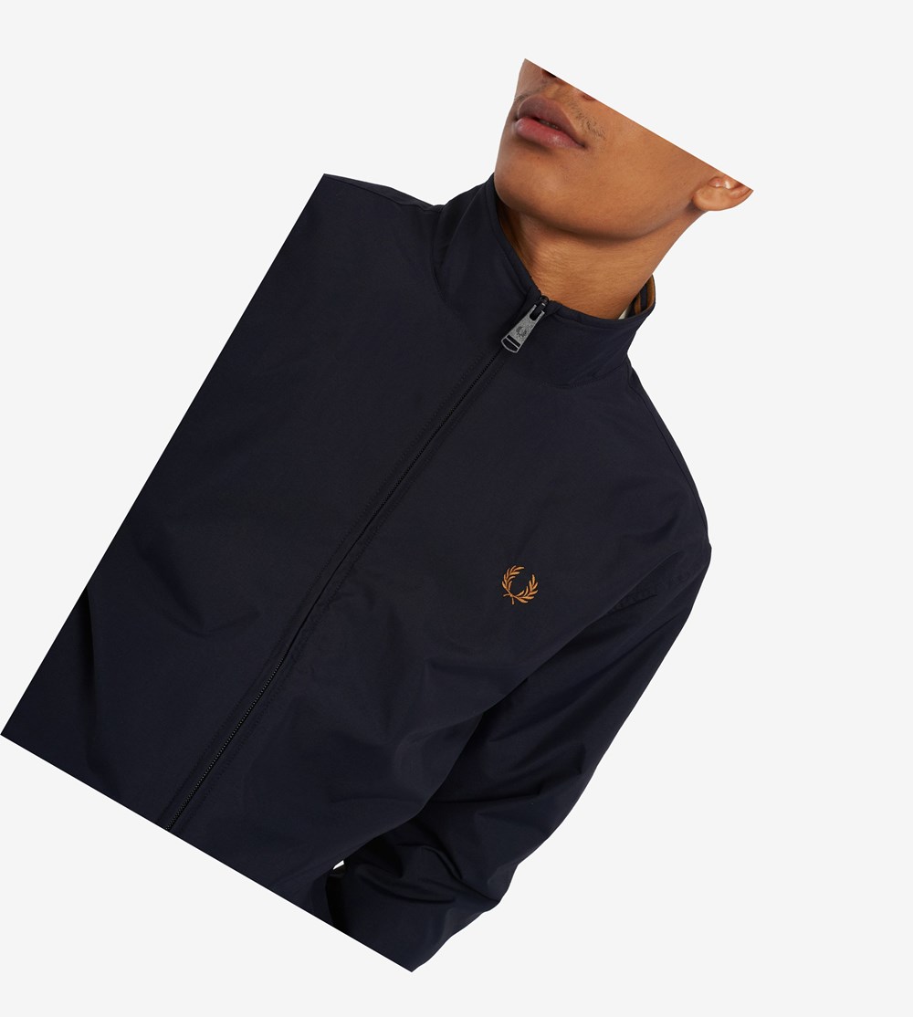 Fred Perry Brentham Jacket Jassen Heren Donkerblauw | WAF791528