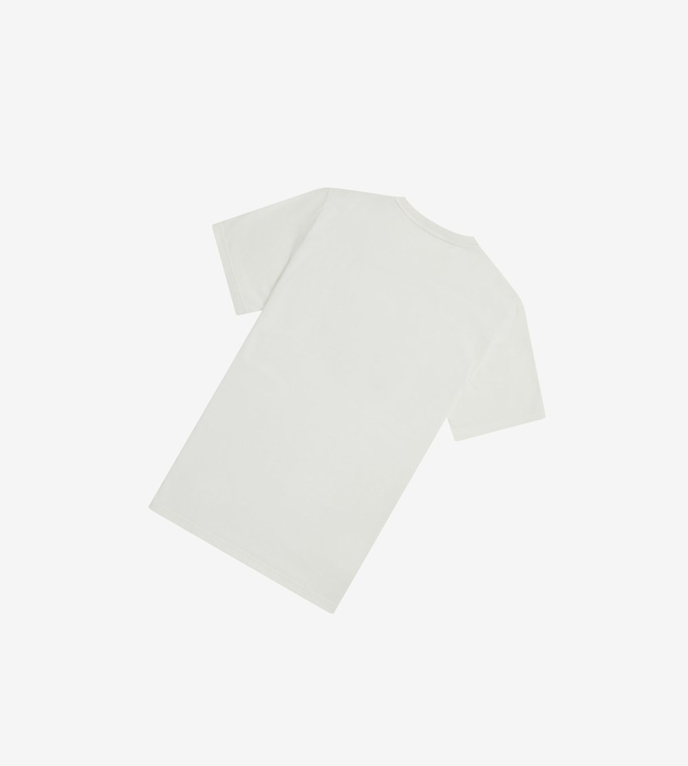 Fred Perry Circle Branding T-shirts Heren Wit | FAS720861