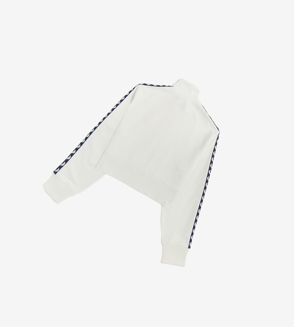 Fred Perry Cropped Taped Track Jackets Jassen Dames Wit | LSP817359