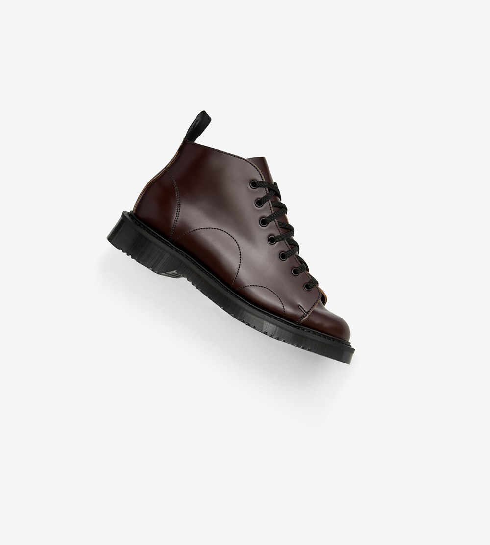 Fred Perry George CoxLeather Monkey Boots Laarzen Dames Bordeaux | BEG793854