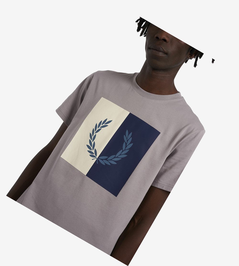 Fred Perry Laurel Wreath Grafische T-shirts Heren Wit | TQW273508