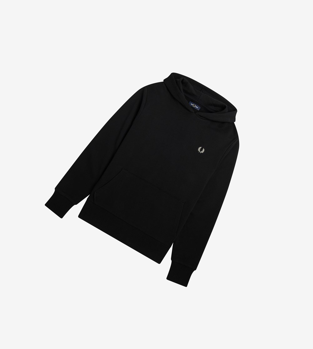 Fred Perry Laurel Wreath Met Capuchon Sweatshirt Heren Zwart | GLF384761