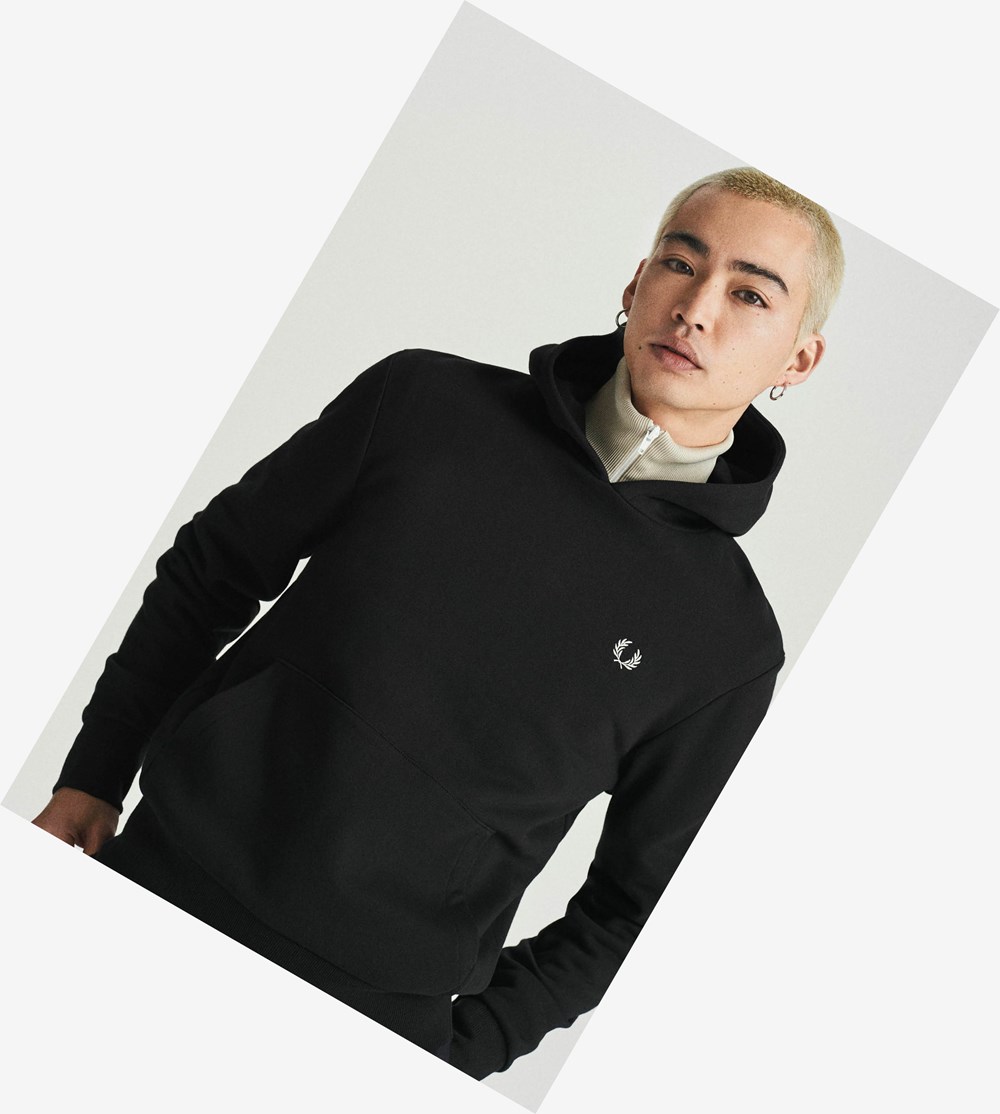 Fred Perry Laurel Wreath Met Capuchon Sweatshirt Heren Zwart | GLF384761