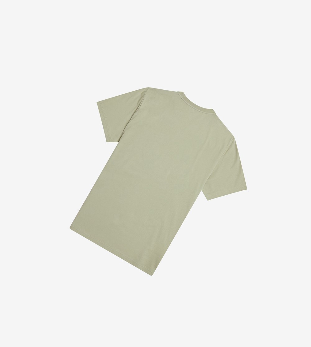 Fred Perry Laurel Wreath Print T-shirts Heren Grijs | CTR723891