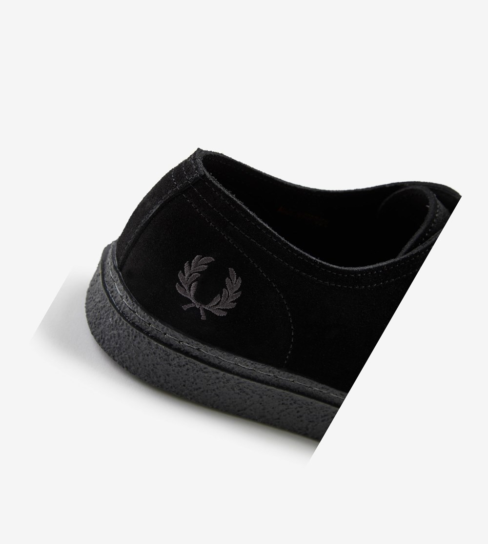 Fred Perry Linden Suede Schoenen Heren Zwart | UKB792031