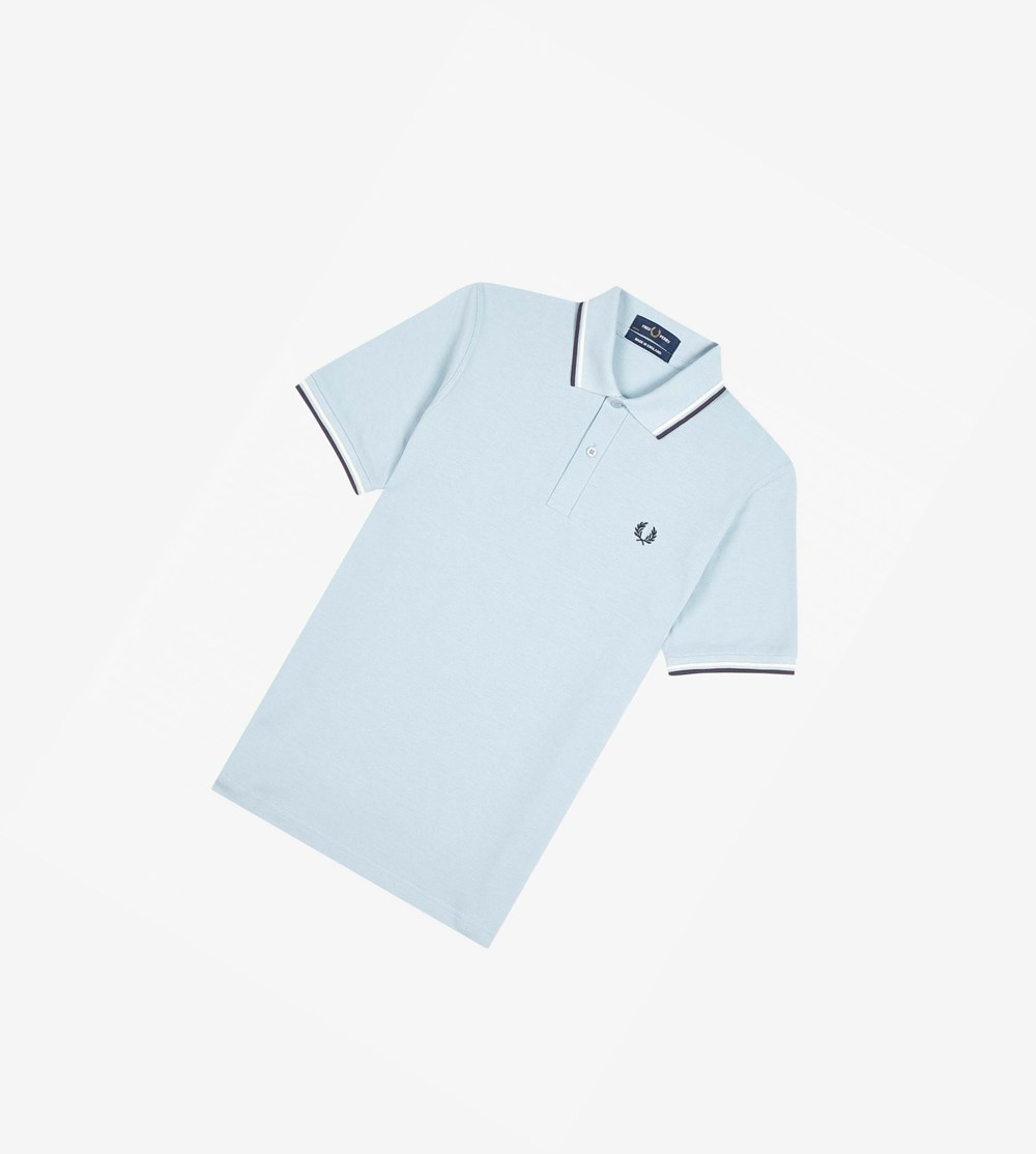 Fred Perry M12 Poloshirt Heren Blauw Diepgrijs | ZKX768459