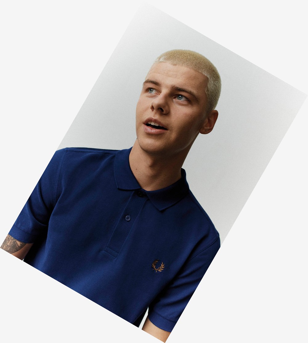 Fred Perry M6000 Poloshirt Heren Donkerblauw Grijs | XOE839721