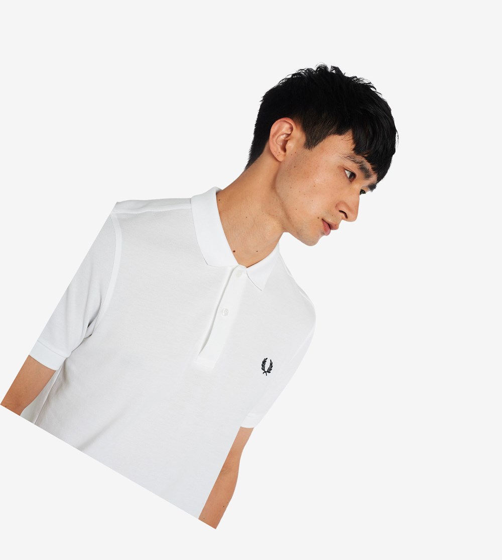 Fred Perry M6000 Poloshirt Heren Wit Donkerblauw | HFO486572