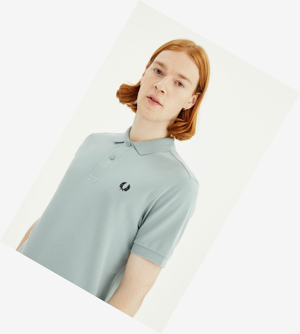 Fred Perry M6000 Poloshirt Heren Zilver Blauw Zwart | OQT934516