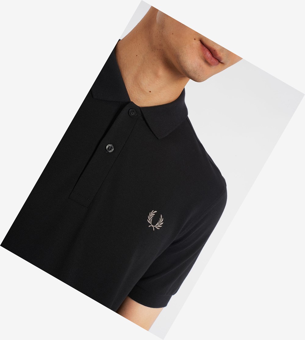 Fred Perry M6000 Poloshirt Heren Zwart | HSJ194562