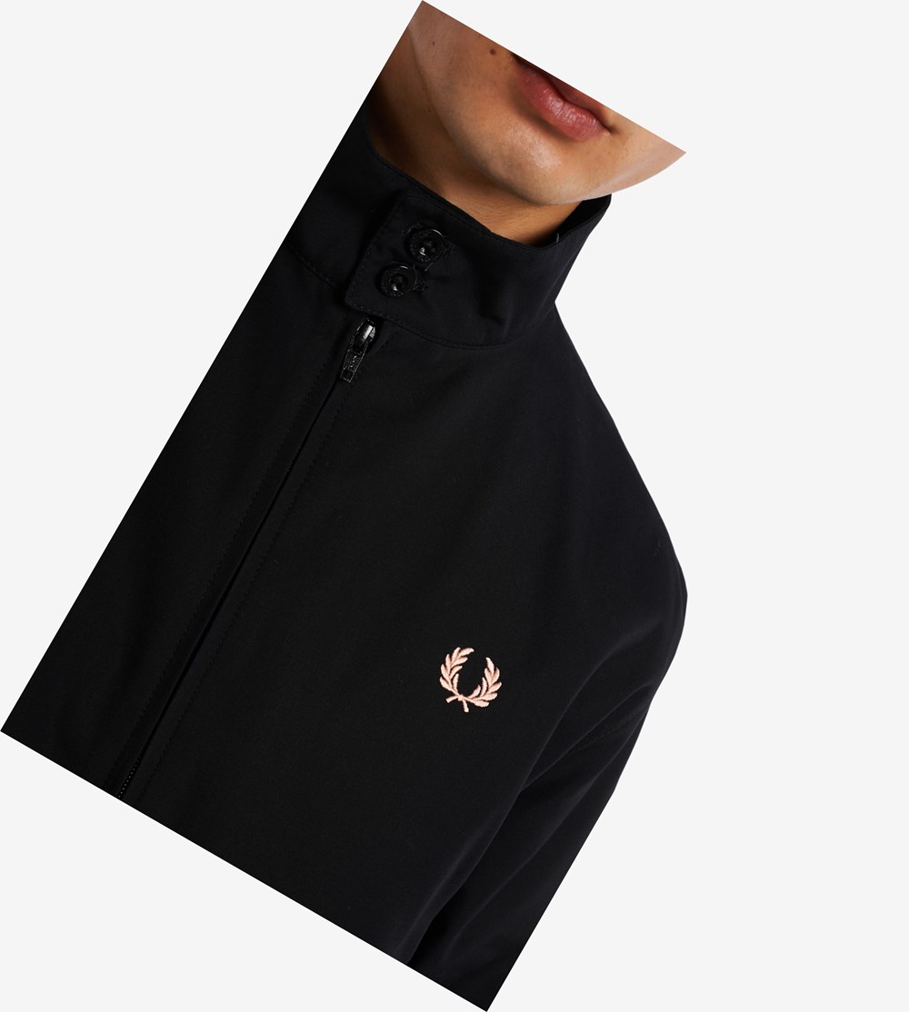 Fred Perry Made In England Berlin Harrington Jacket Jassen Heren Zwart | WXH213856