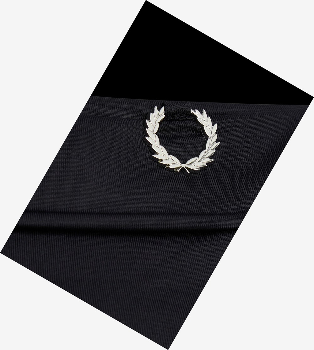 Fred Perry Raf SimonsLaurel Wreath Detail Roll Neck Top T-shirts Heren Zwart | CTK271694