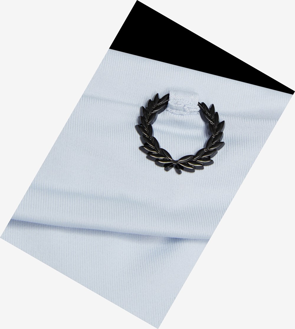 Fred Perry Raf SimonsLaurel Wreath Detail Roll Neck Top T-shirts Heren Blauw | PJQ360257