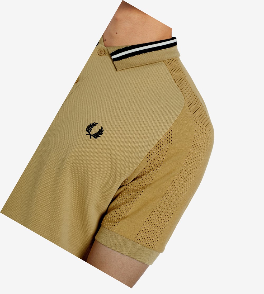 Fred Perry Raglan Sleeve Poloshirt Heren Bruin | FUO753081