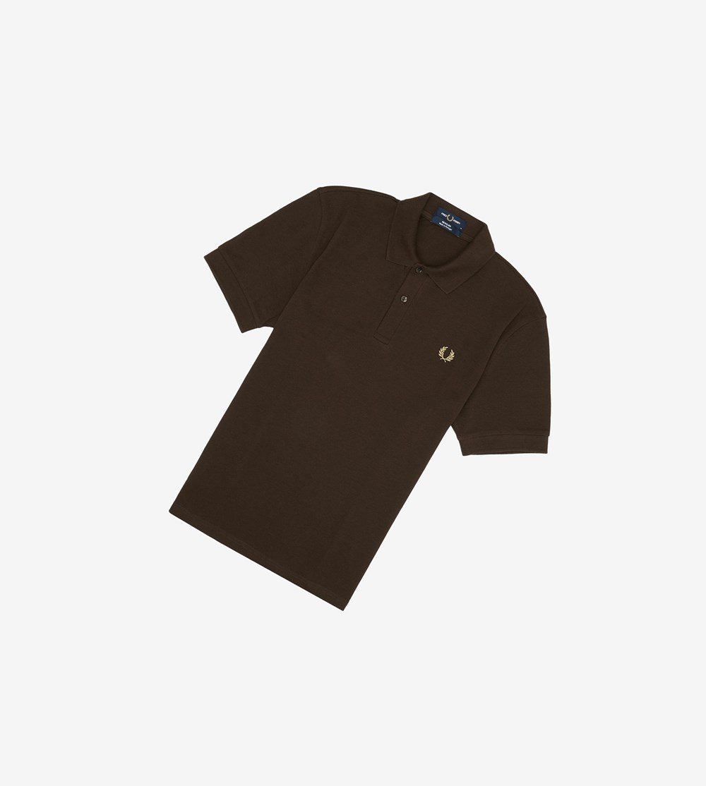 Fred Perry Reissues Piqué Poloshirt Heren Bruin | EGI183209