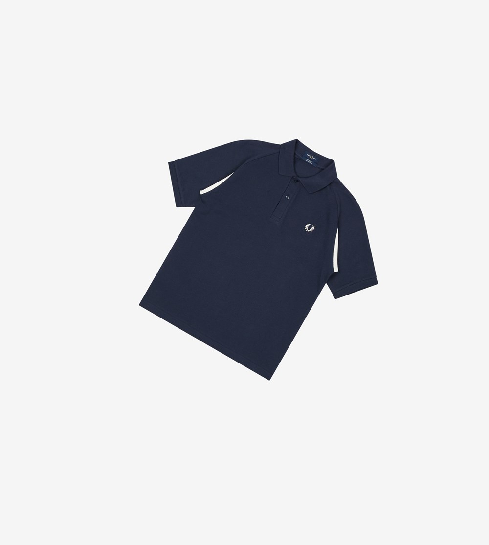 Fred Perry Reissues Raglan Sleeve Poloshirt Heren Donkergrijs | TSX739265