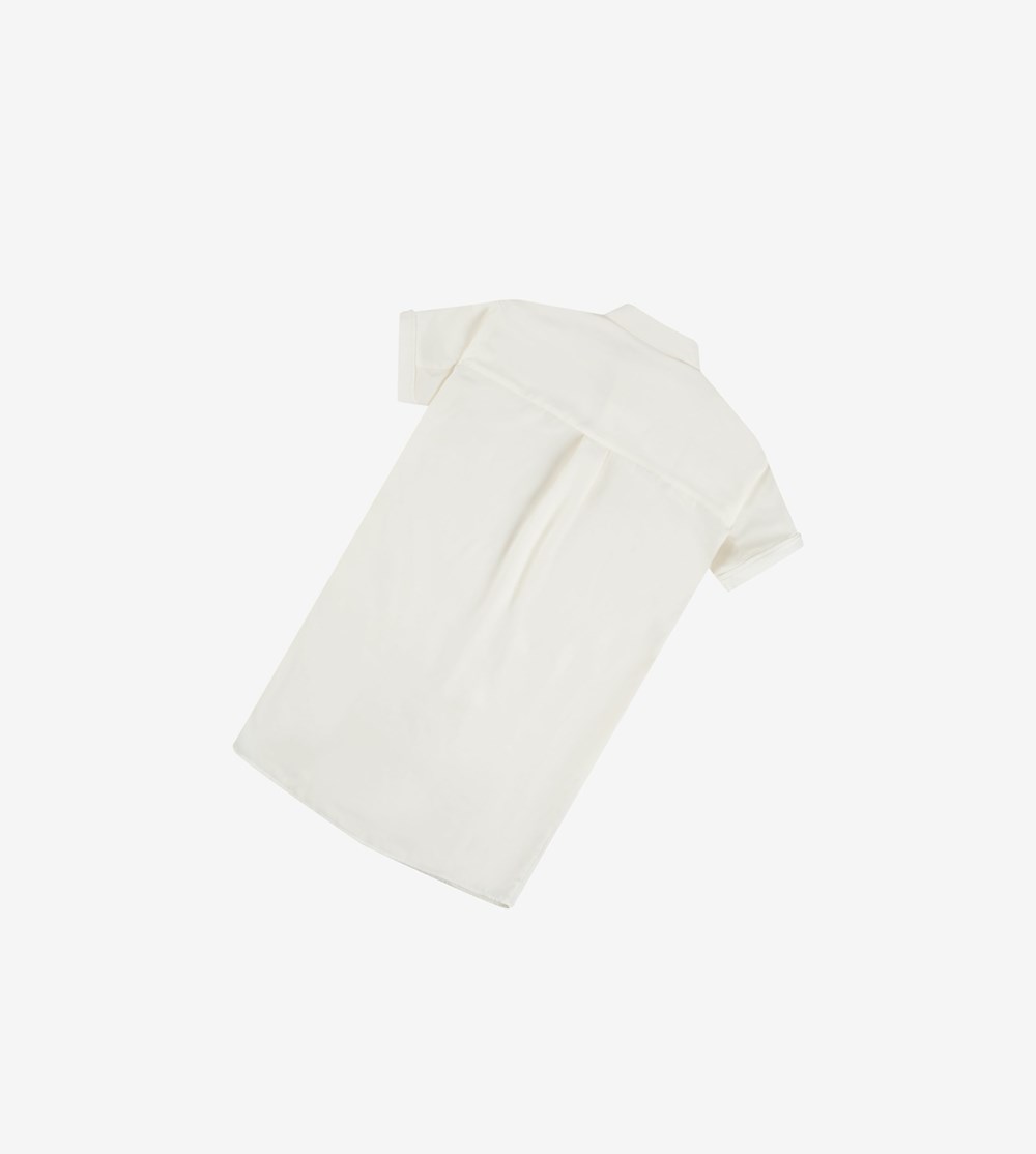 Fred Perry Shirt Jurken Dames Wit | ASU096745