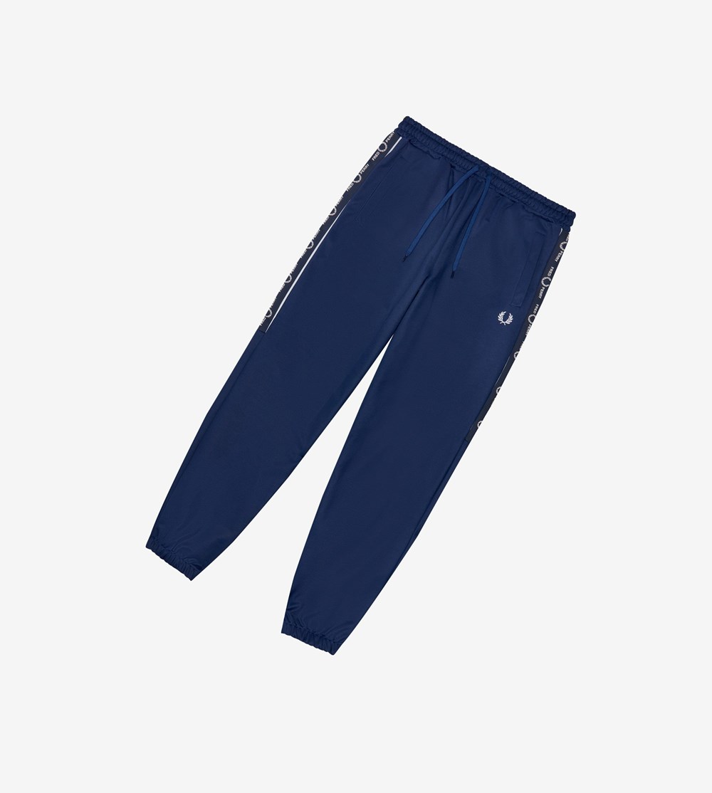 Fred Perry Taped Panel Track Pants Broek Heren Donkerblauw | YTH752480