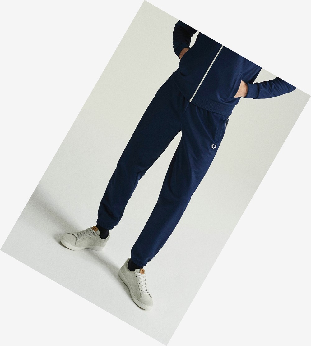 Fred Perry Taped Panel Track Pants Broek Heren Donkerblauw | YTH752480