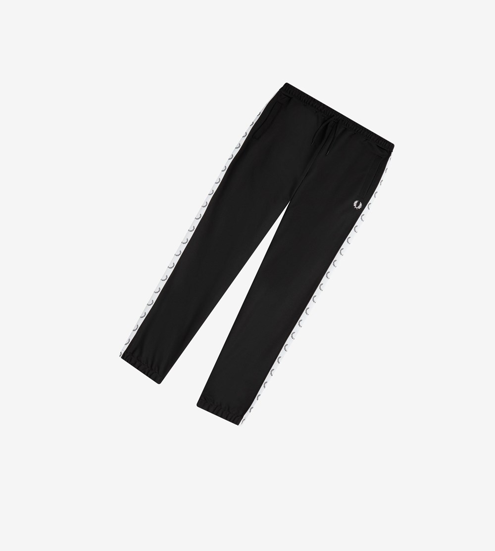 Fred Perry Taped Track Pants Broek Heren Zwart | XOI269705