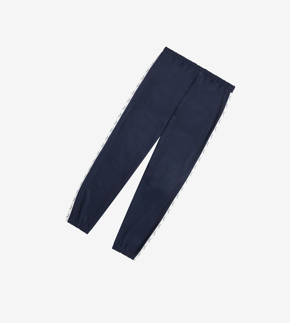 Fred Perry Taped Track Pants Joggingbroek Dames Donkergrijs Blauw | DQJ891506