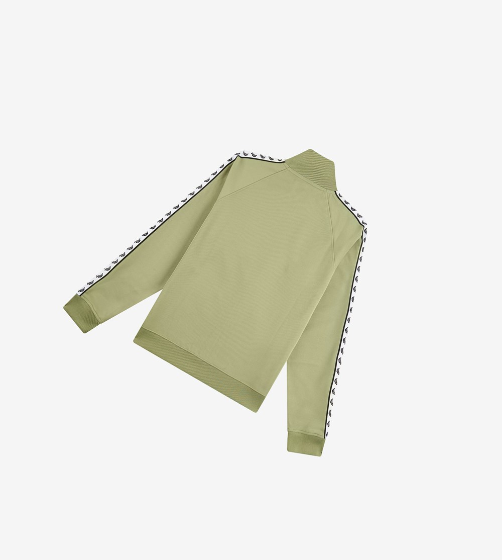 Fred Perry Taped Trainingsjack Heren Olijfgroen Groen | RCN120784