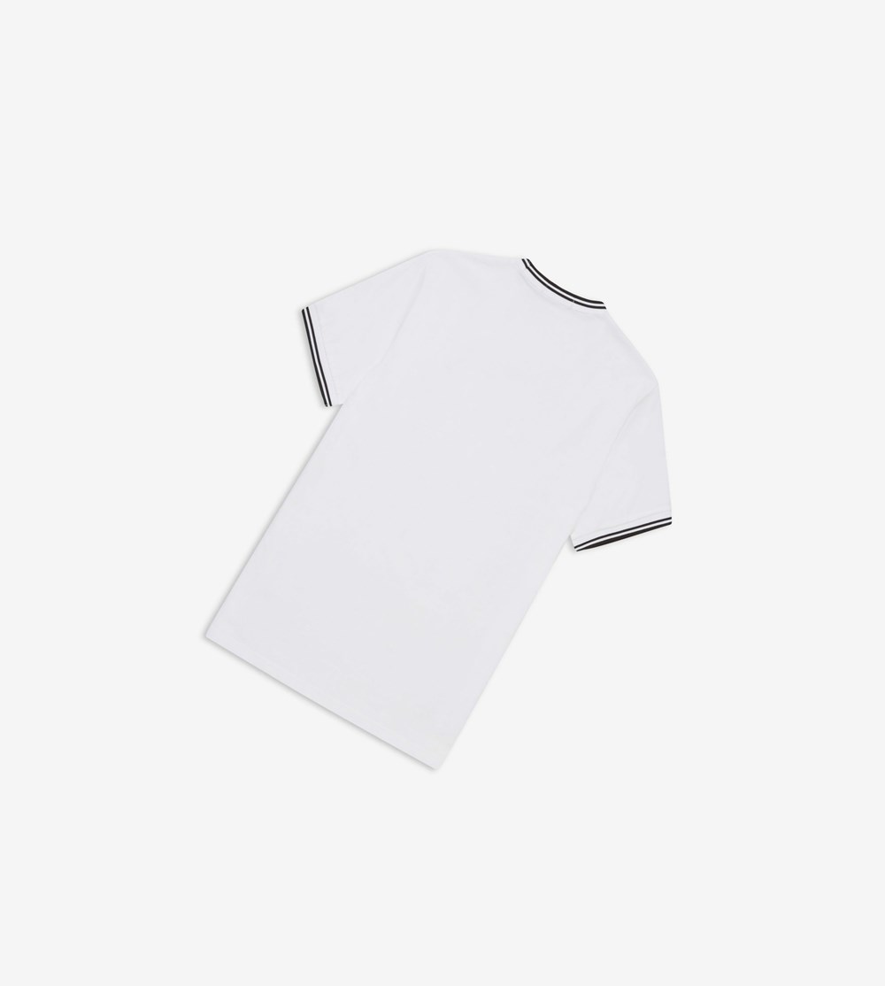 Fred Perry Twin Tipped T-shirts Heren Wit | YTH231705